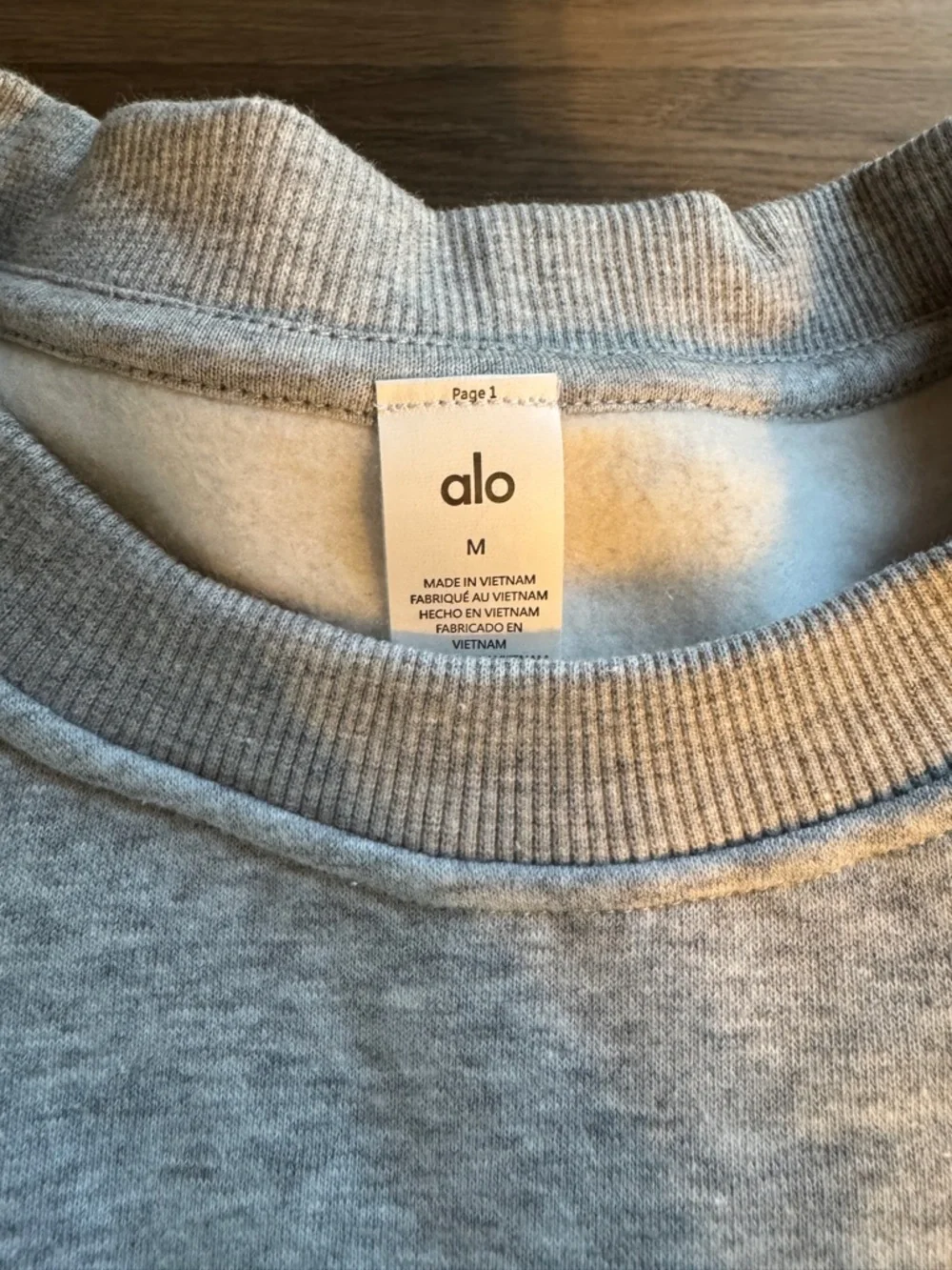 Alo Accolade Grey Sweat Set - Picture 6 of 8